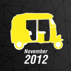 The November revision of the Mumbai Auto-rickshaw Fare card for 2012